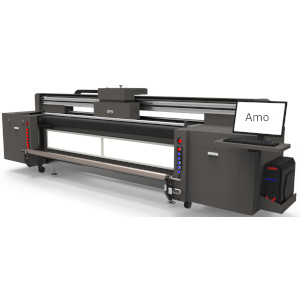 AMO Hybrid UV Inkjet Printer AM3200UVH12G6 with 12 Ricoh Gen6 printhead.